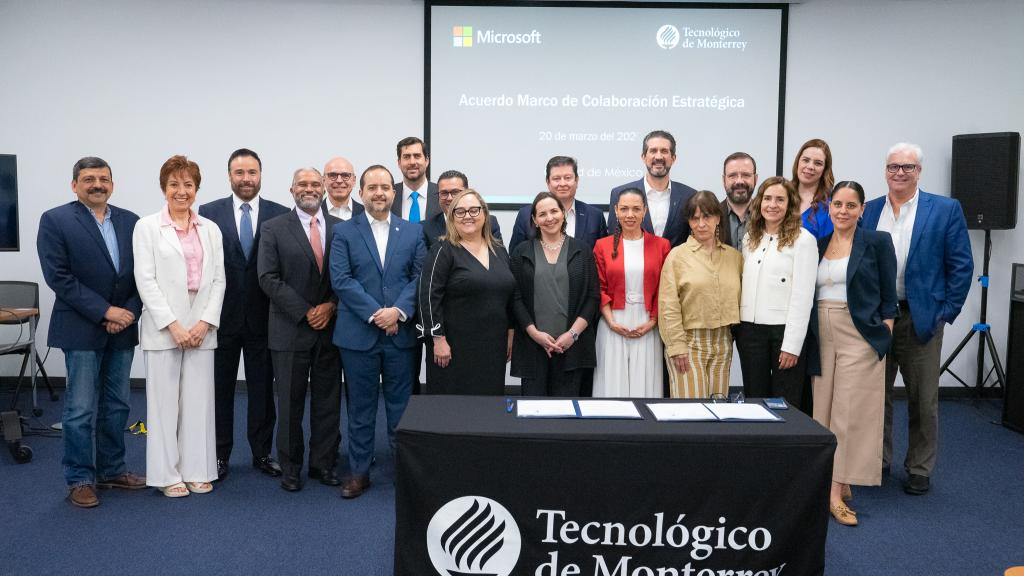 Centro de Evolución Digital facilita la firma de Acuerdo Marco de Colaboración Estratégica entre Microsoft y el Tecnológico de Monterrey
